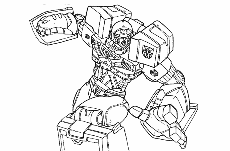 coloriage transformers elance